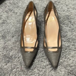 Christian Louboutin tweed kitten heels